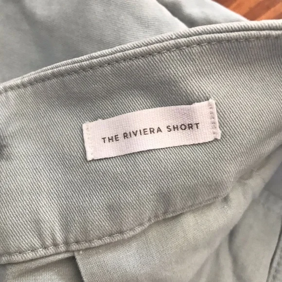 LOFT Riviera baby blue scalloped hem chino shorts - Picture 3 of 7